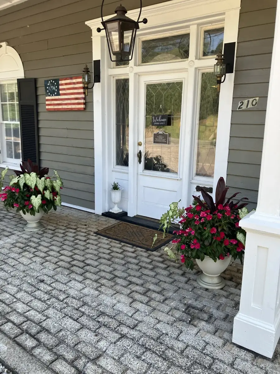 The welcoming park office entrance
